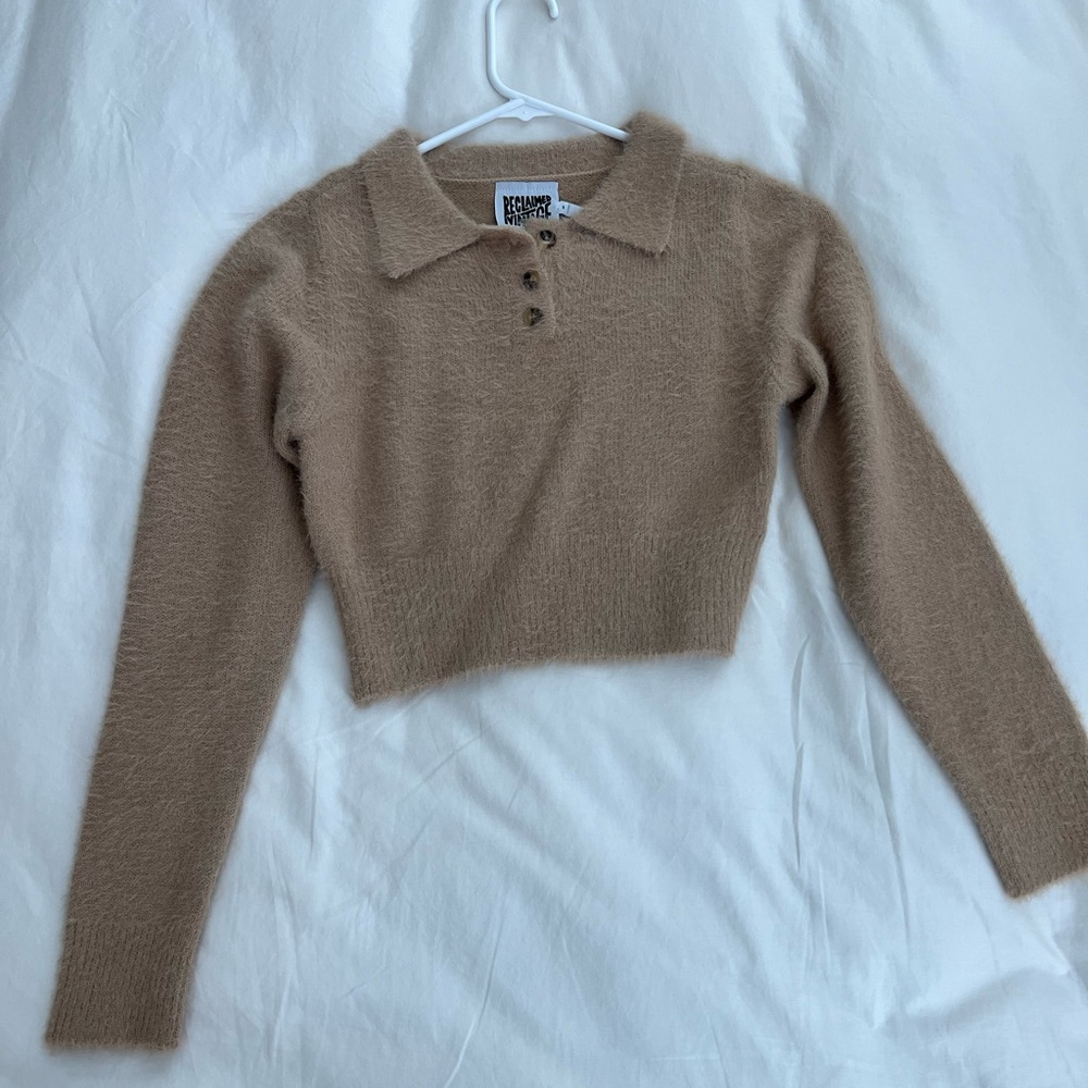 ASOS cropped collared sweater